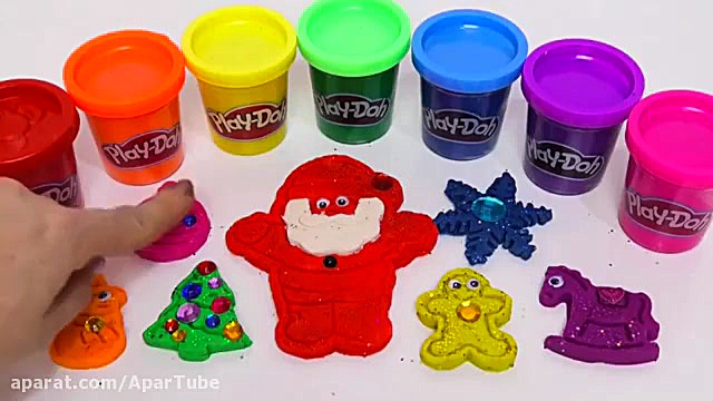 بازی و اموزش رنگ ها با خمیر با...