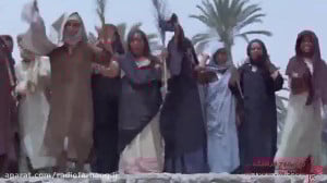 لحظه ورود پیامبر اکرم ص به شهر...