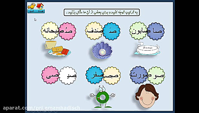پایه اول درس فارسی مبحث آموزش...