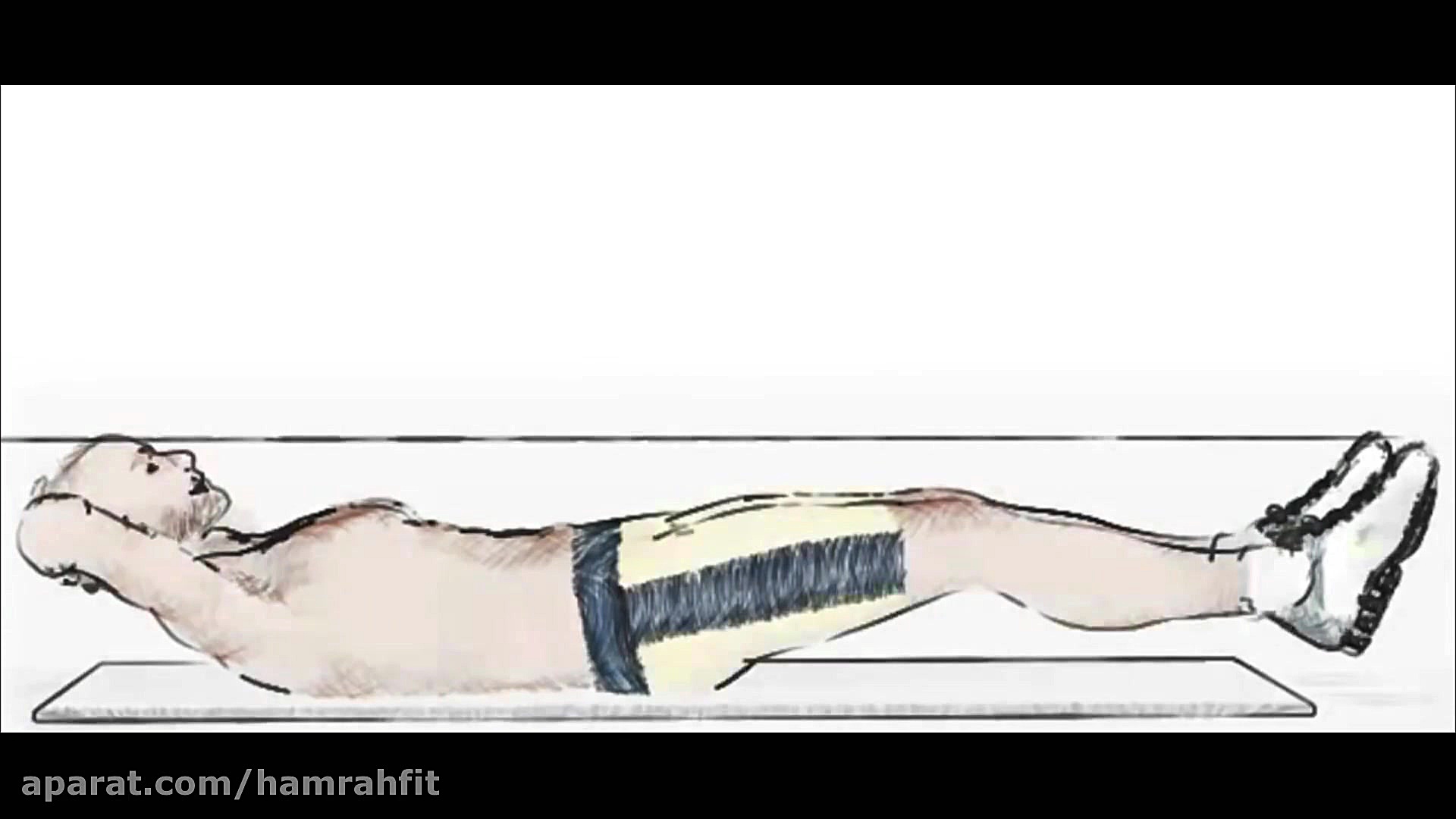 تمرین تقویت عضلات شکم در خانه...