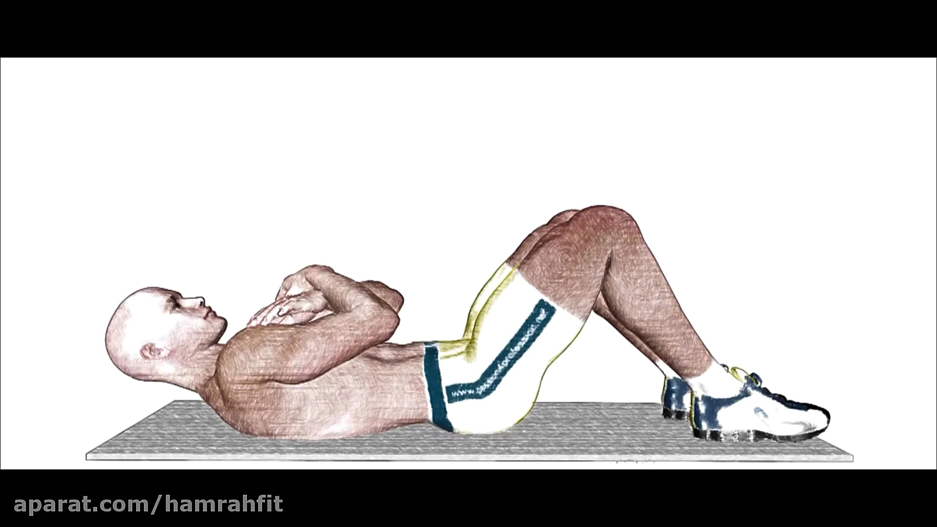 تمرین تقویت عضلات شکم (کرانچ)