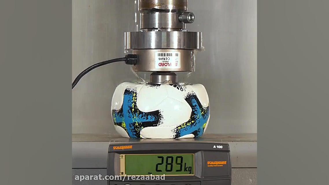 قدرت تحمل توپ فوتبال تا 1000 ک...