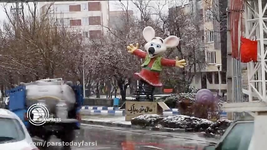 شهر تاریخی همدان پوشیده از برف...