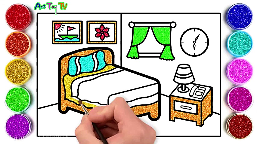 آموزش نقاشی به کودکان  اتاق خو...