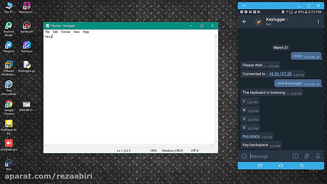 کیلاگر با پایتون