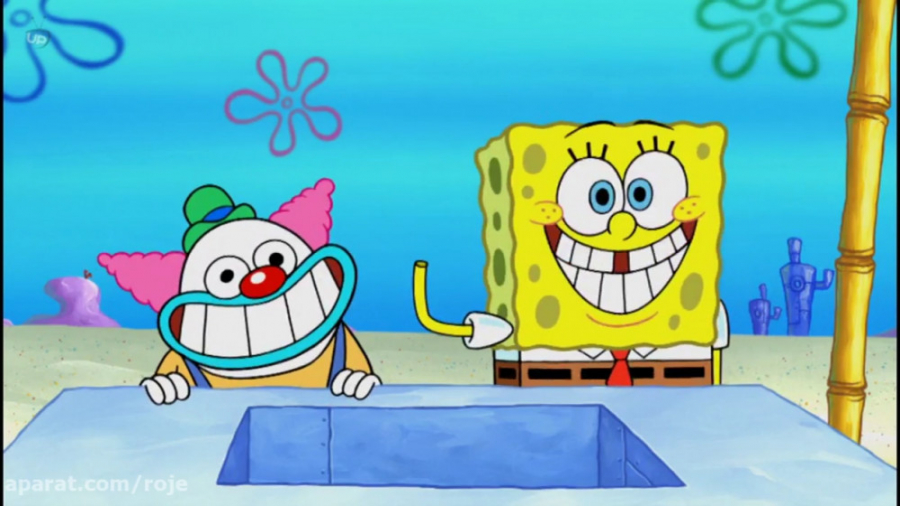انیمیشن : باب اسفنجی دلقک بازی...