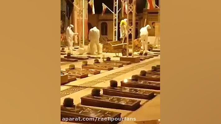 خاک کردن شبانه اجساد بیماران ک...