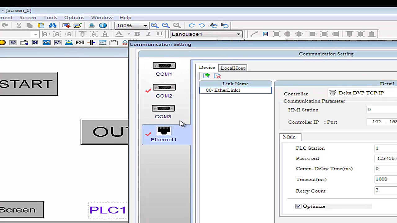 کنترل از راه دور بین HMI دلتا...