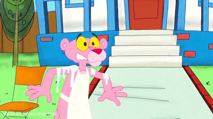 کارتون پلنگ صورتی  دعوای همسای...