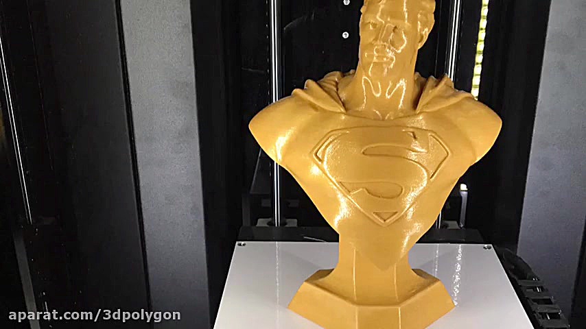 تایم لپس پرینت سه بعدی سوپرمن