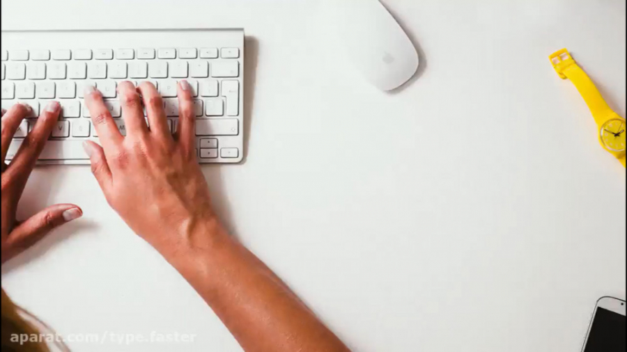 آموزش مهارت تایپ ده انگشتی انگ...