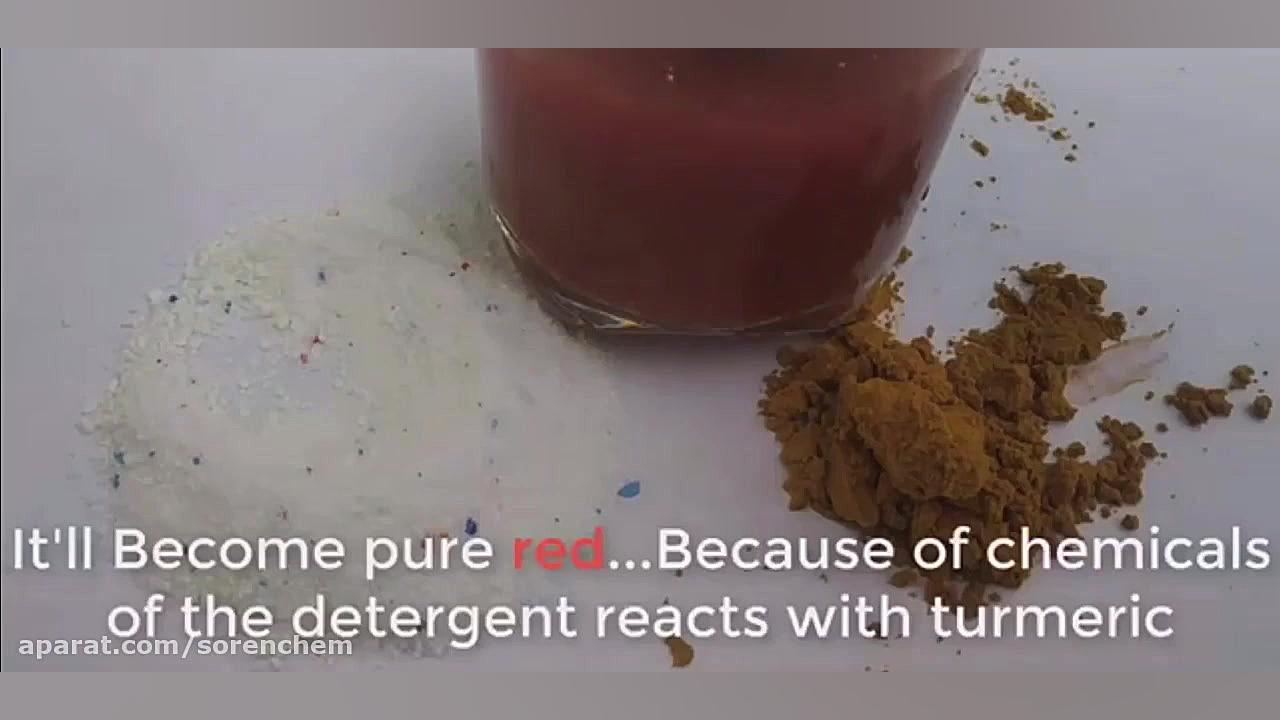 آزمایشات علمی با مواد شوینده