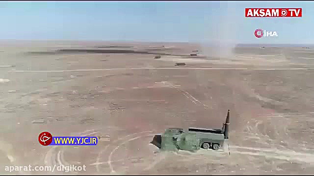 لحظه اصابت موشک بالستیک آلکسان...