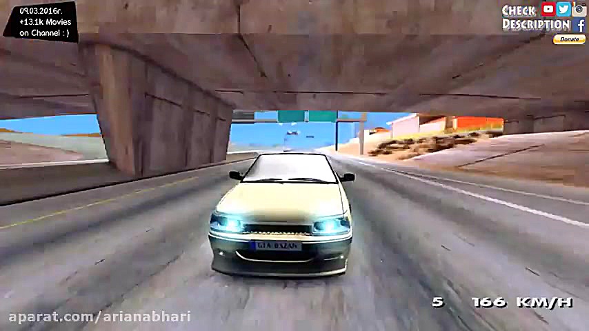 پژو پارس روباز در بازی GTA5