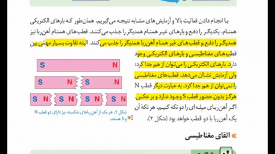 فصل ۱۰ علوم هشتم ( مغناطیس ۱)