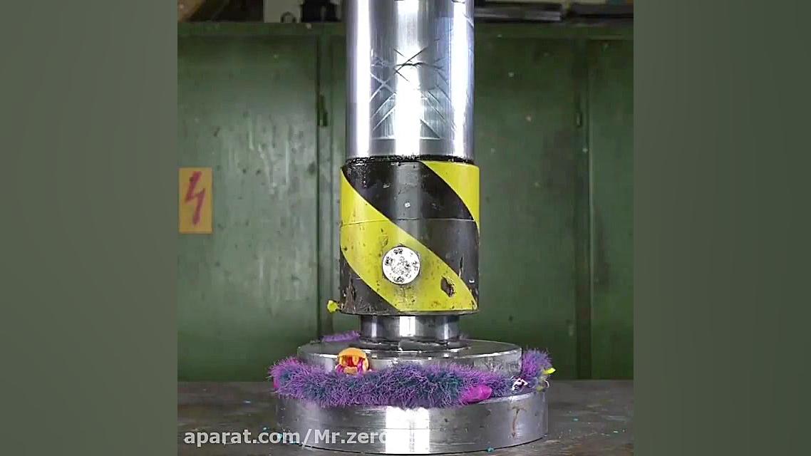 ببینید پرس هیدرولیک چه بلایی س...