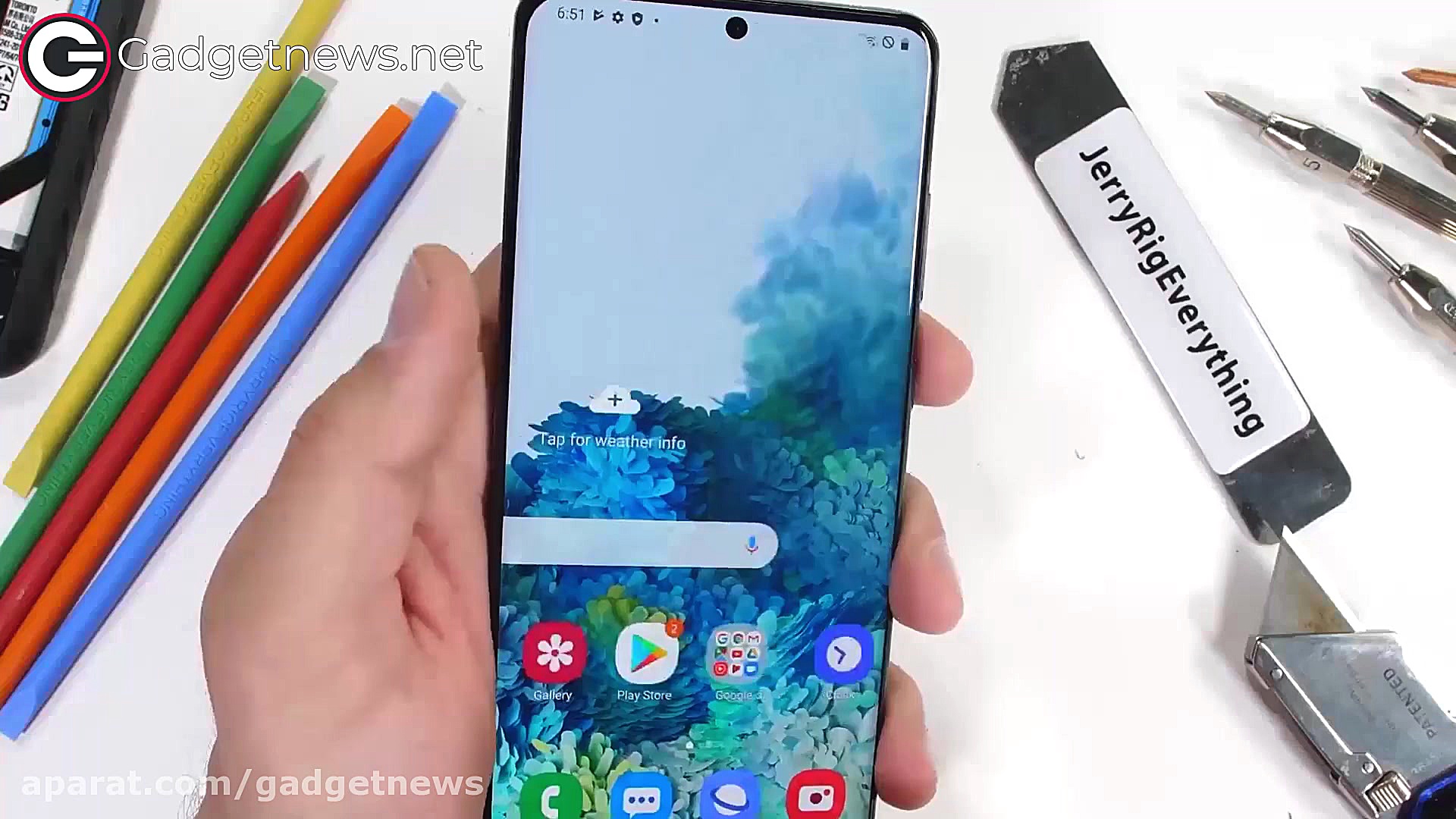 تست مقاومت سامسونگ گلکسی اس ۲۰...