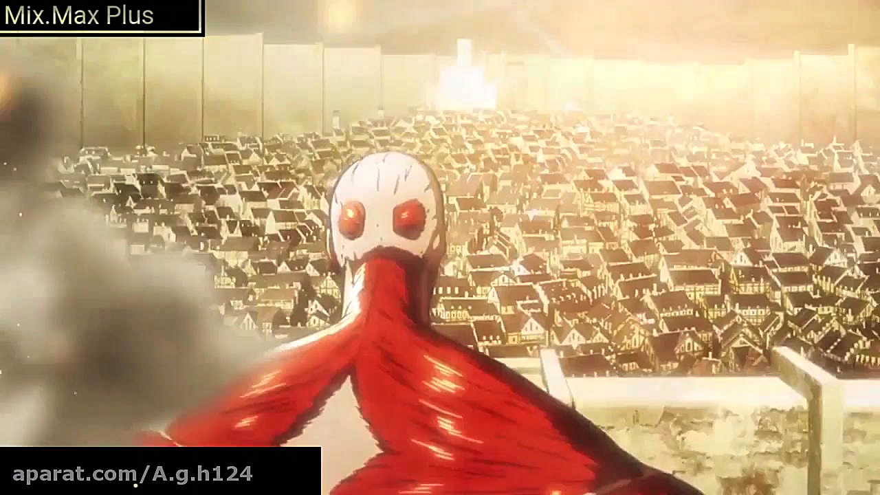 موزیک ویدیو از انیمه ی حمله به...