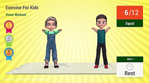 ورزش و نرمش در خانه برای کودک...