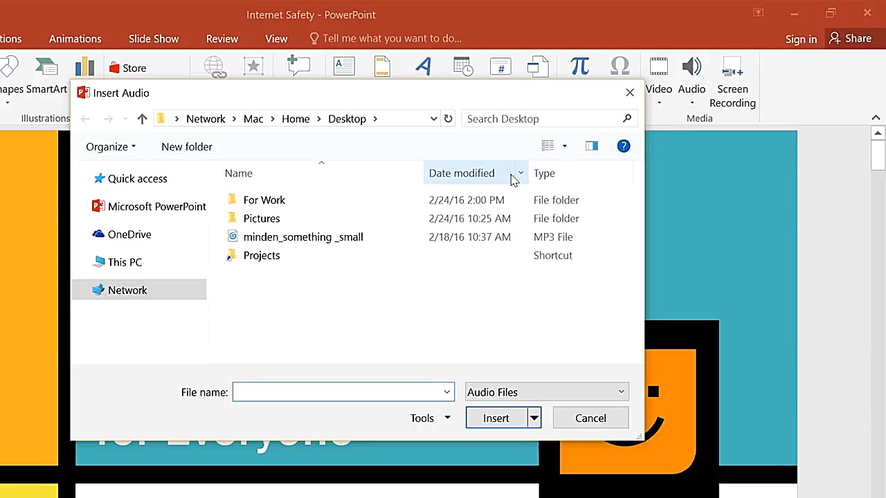 How to insert sound to ppt 201...