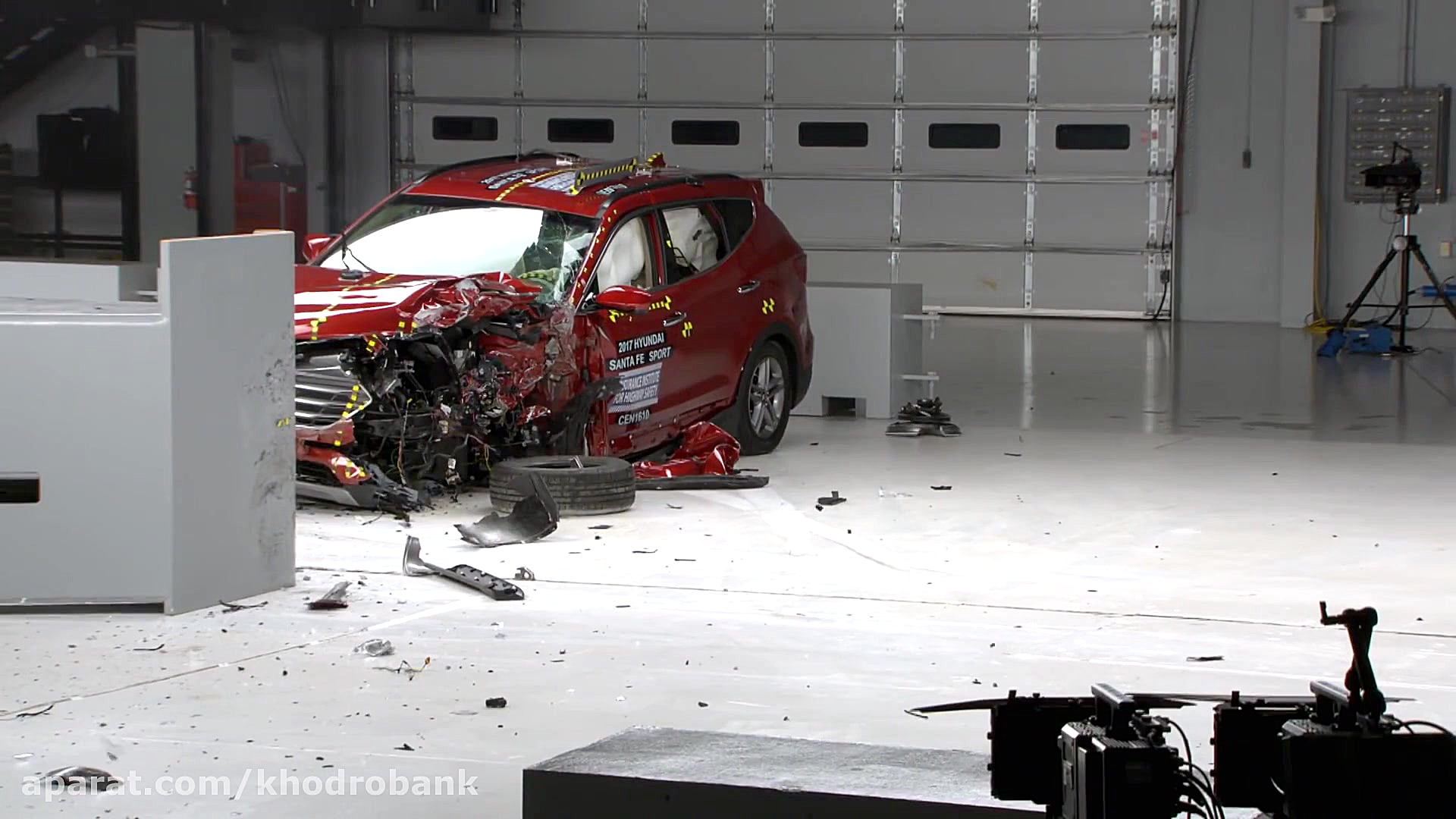 تست تصادف هیوندای سانتافه 2017