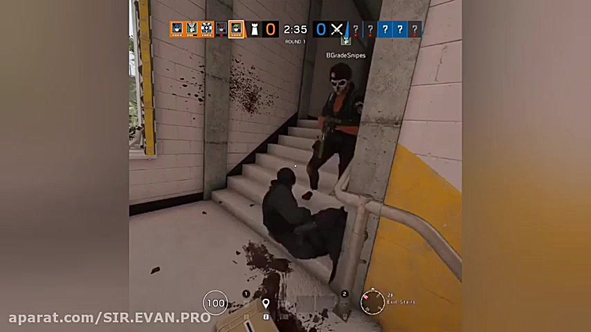 لحظات فان در بازی رینبو سیکس...