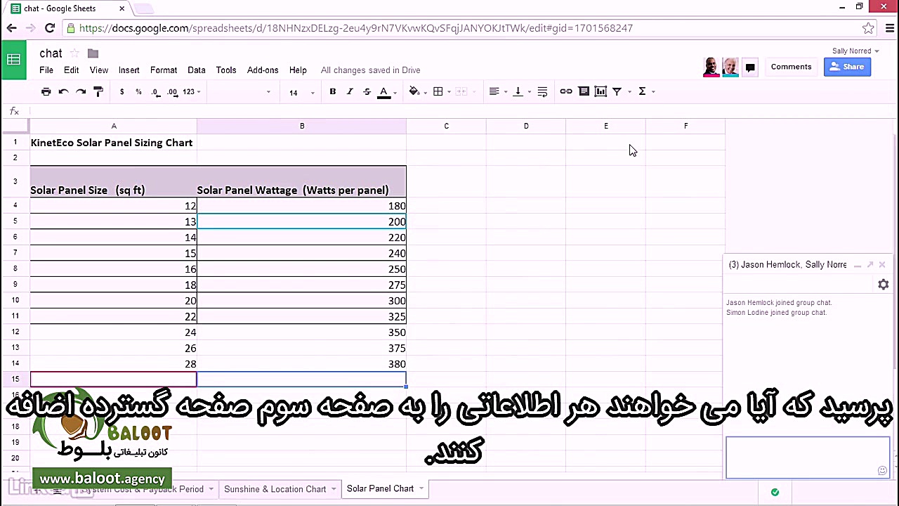 آموزش گوگل شیت (Google Sheets)...
