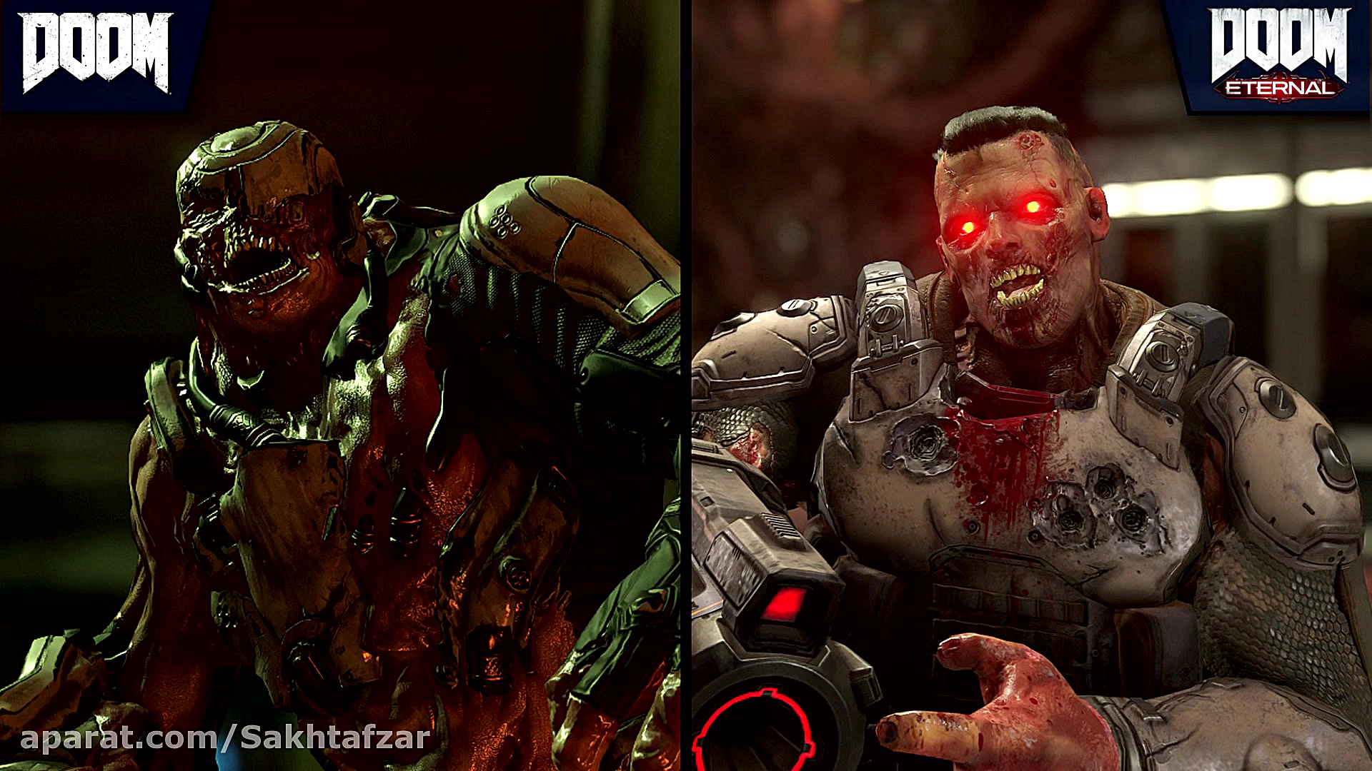 مقایسه گرافیکی Doom 2016 و Doo...
