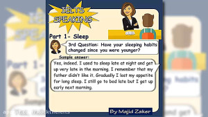 IELTS Speaking  Part 1  Sleep