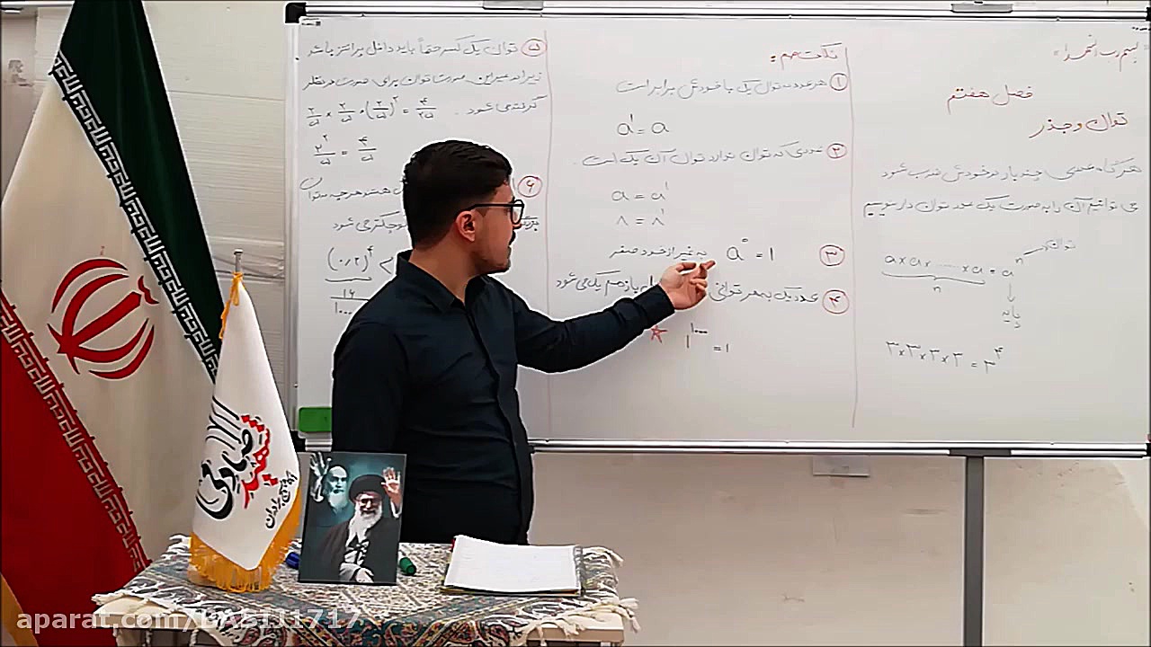 کلاس ریاضی پایه هشتم فصل هفتم...