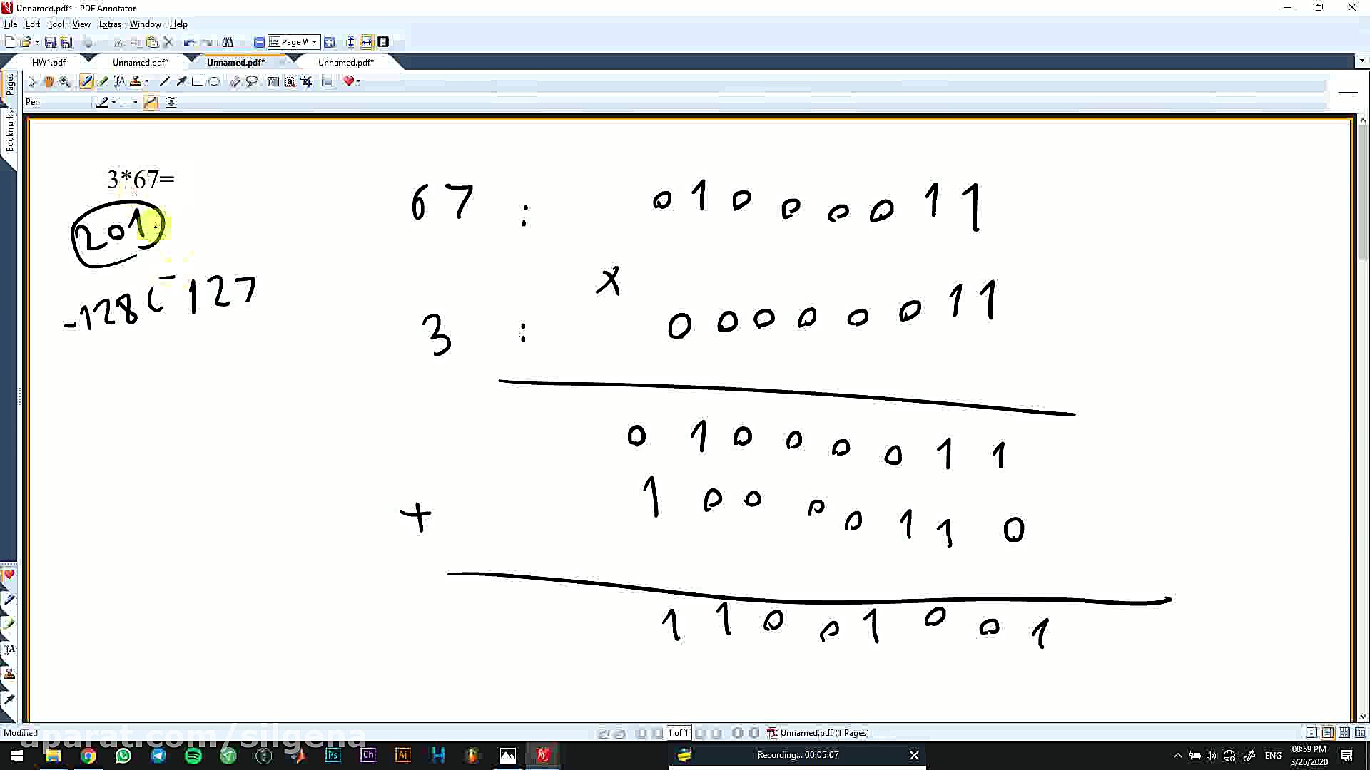 تمرین سری اول سوال 3