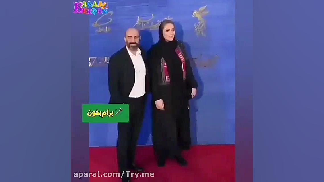 محسن تنابنده با همسرش