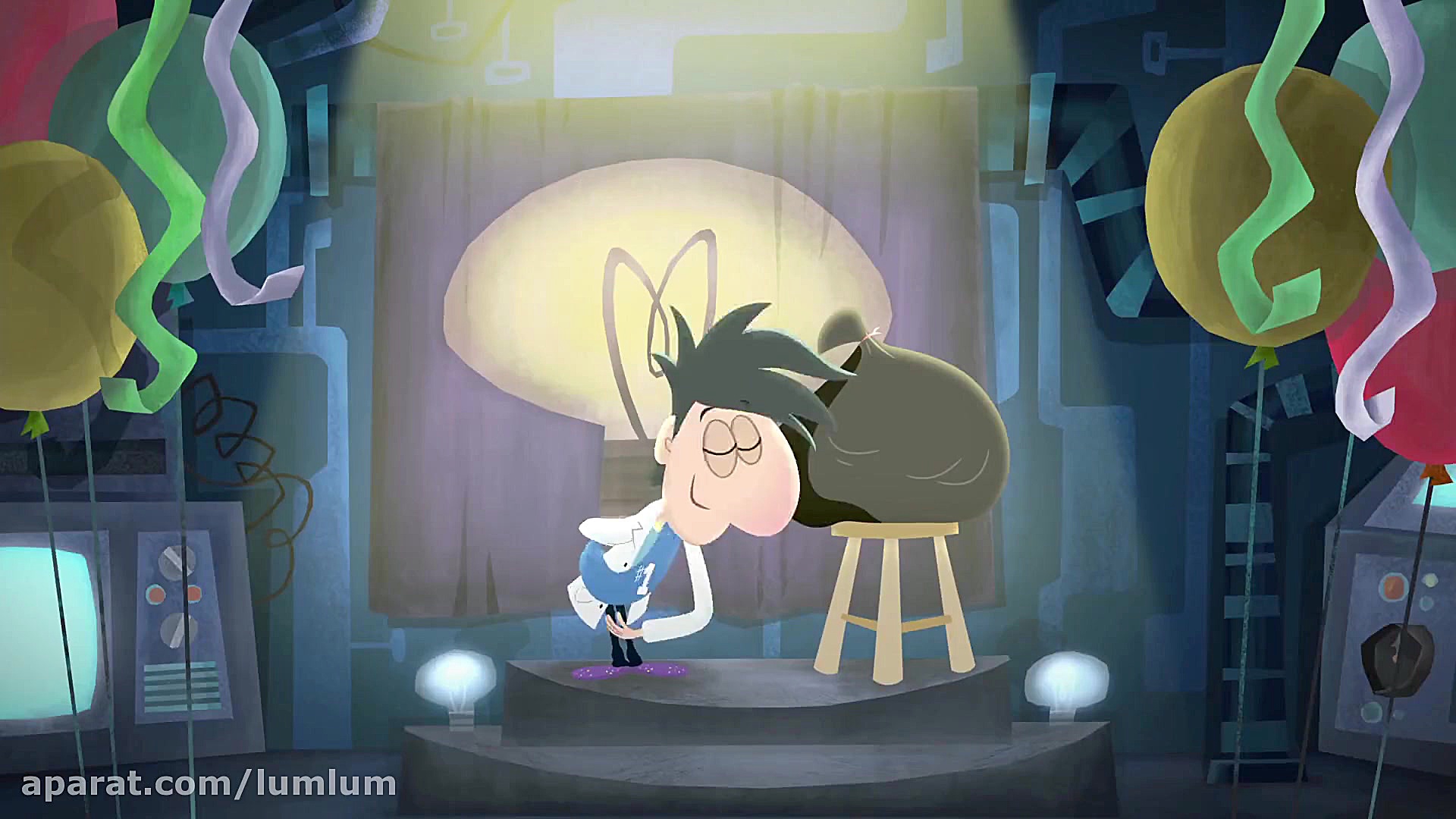 انیمیشن ابری با احتمال بارش کو...