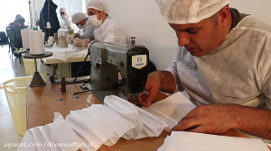 تولید ماسک بهداشتی در اتاق اصن...