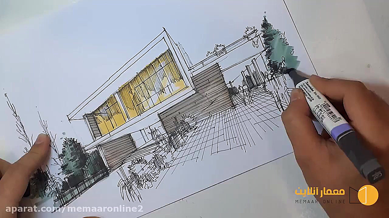اموزش اسکیس  معمار انلاین