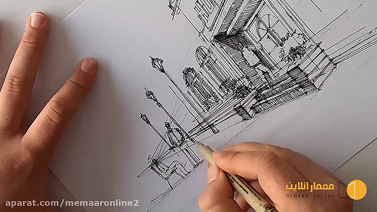 اموزش اسکیس  معمار انلاین