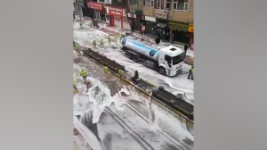 ضد عفونی کردن خیابان در ترکیه