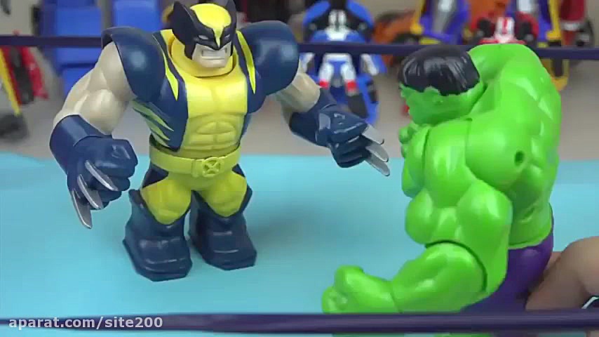 نبرد هالک و مرد عنکبوتی در شهر...