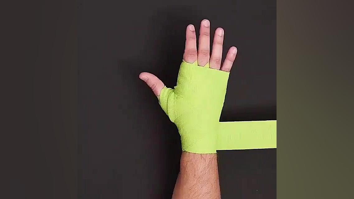 آموزش بستن باند دستکش