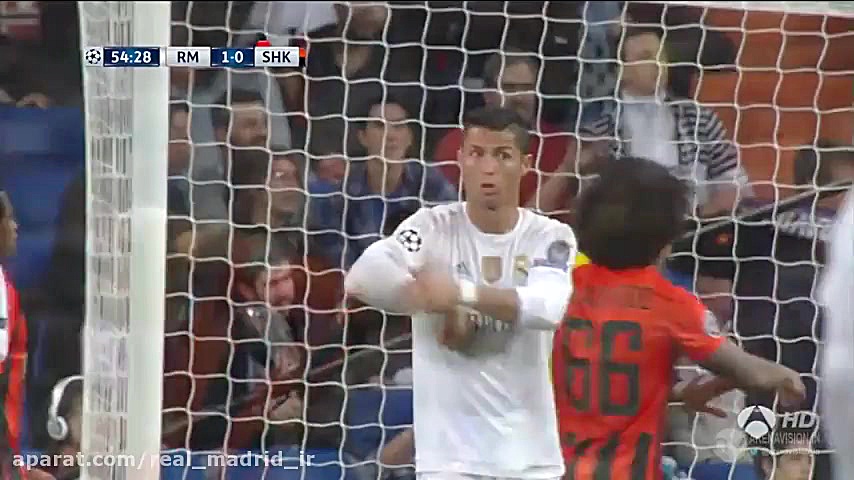 گل های بازی رئال مادرید 4 0 شا...