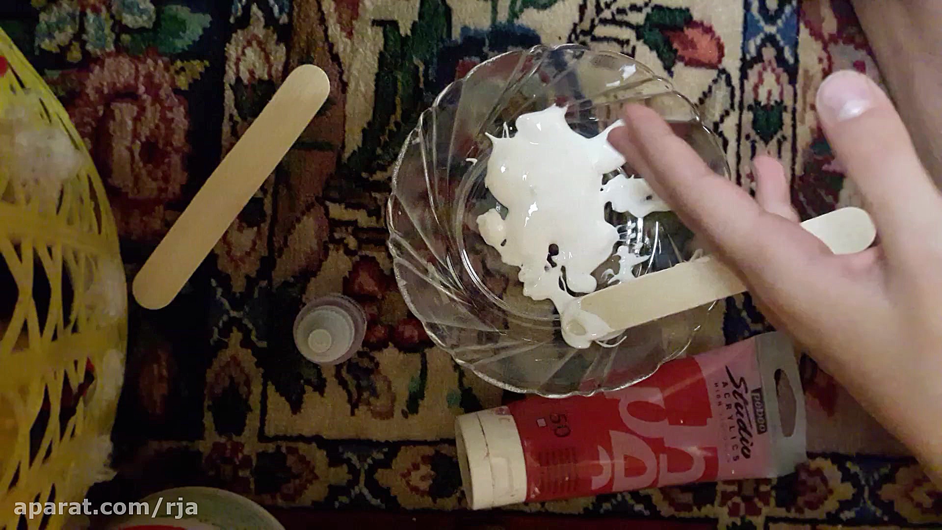 آموزش اسلایم پفکی (توسط خودم )