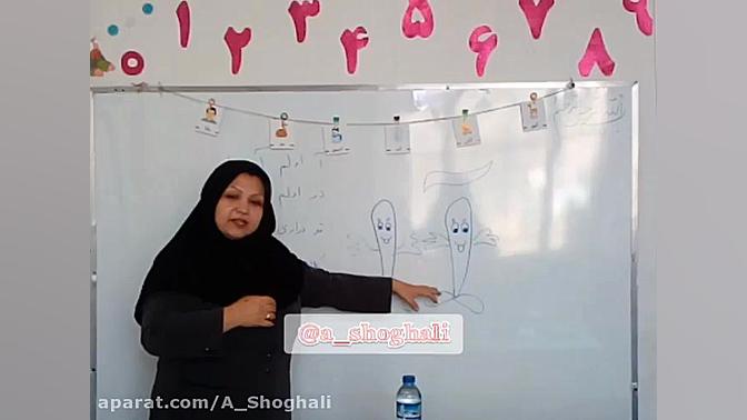 تدریس نشانه ی آ ا