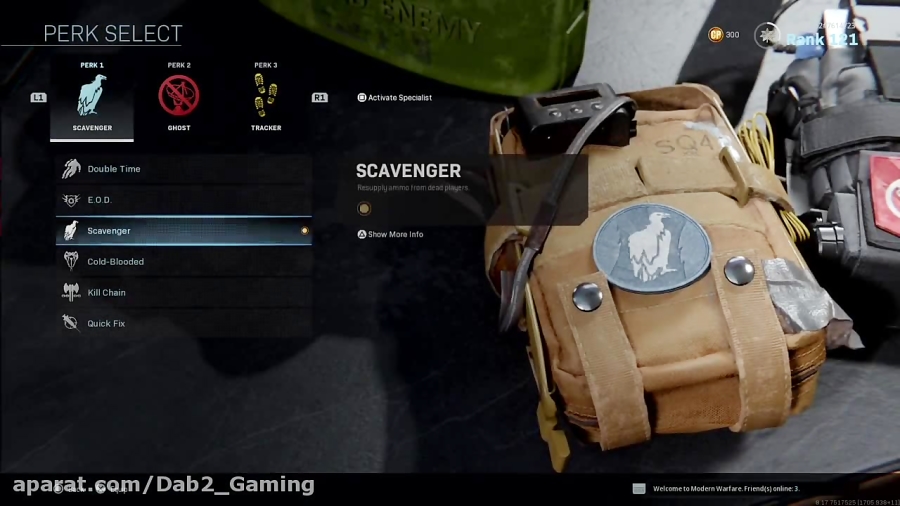 توضیحات perk های کال اف دیوتی...