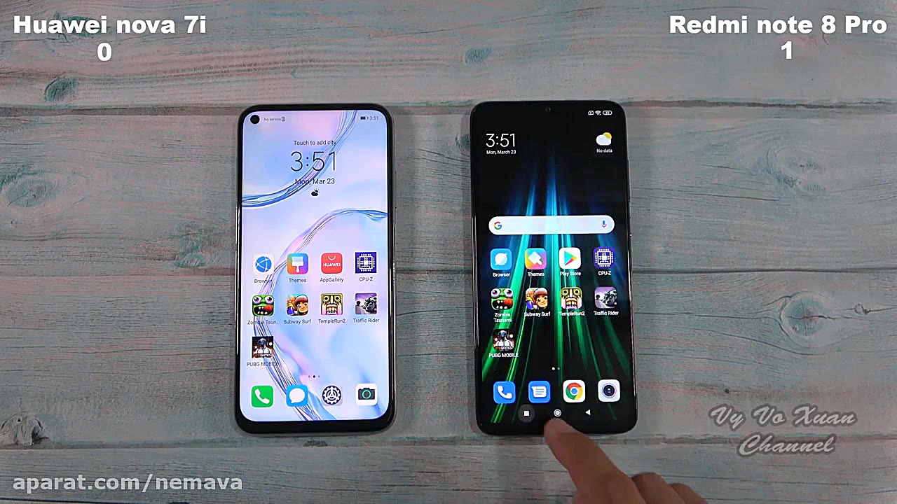 مقایسه هواوی نوا 7i و نوت ۸ پر...