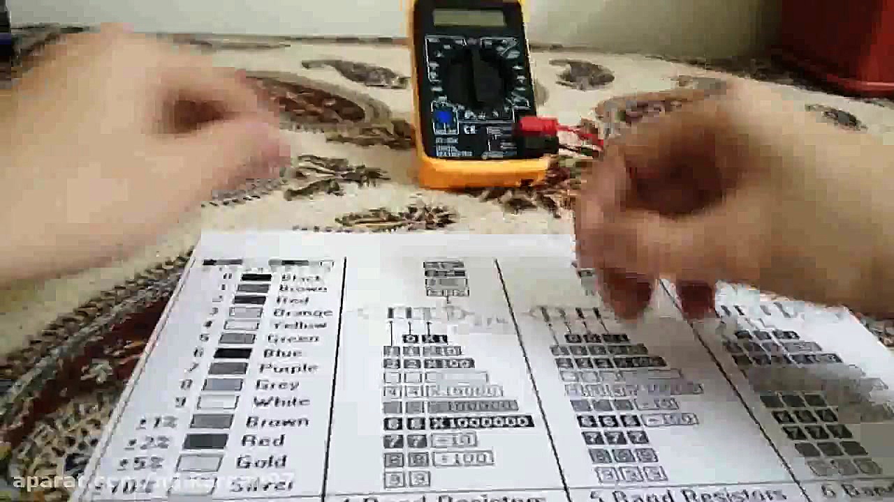 تست مقاومت توسط مولتی متر