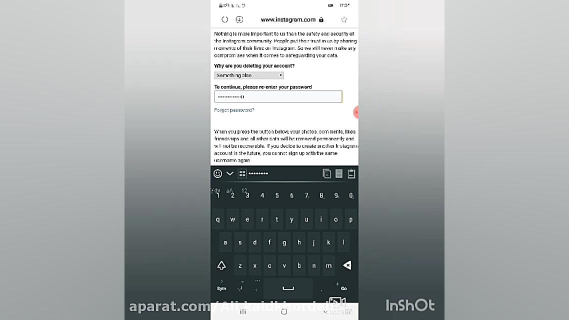 آموزش دلیت اکانت کردن اینستا د...