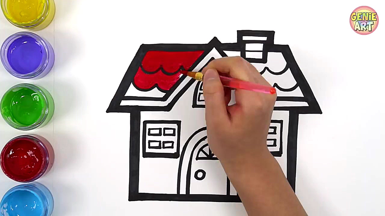 آموزش نقاشی به کودکان  خانه