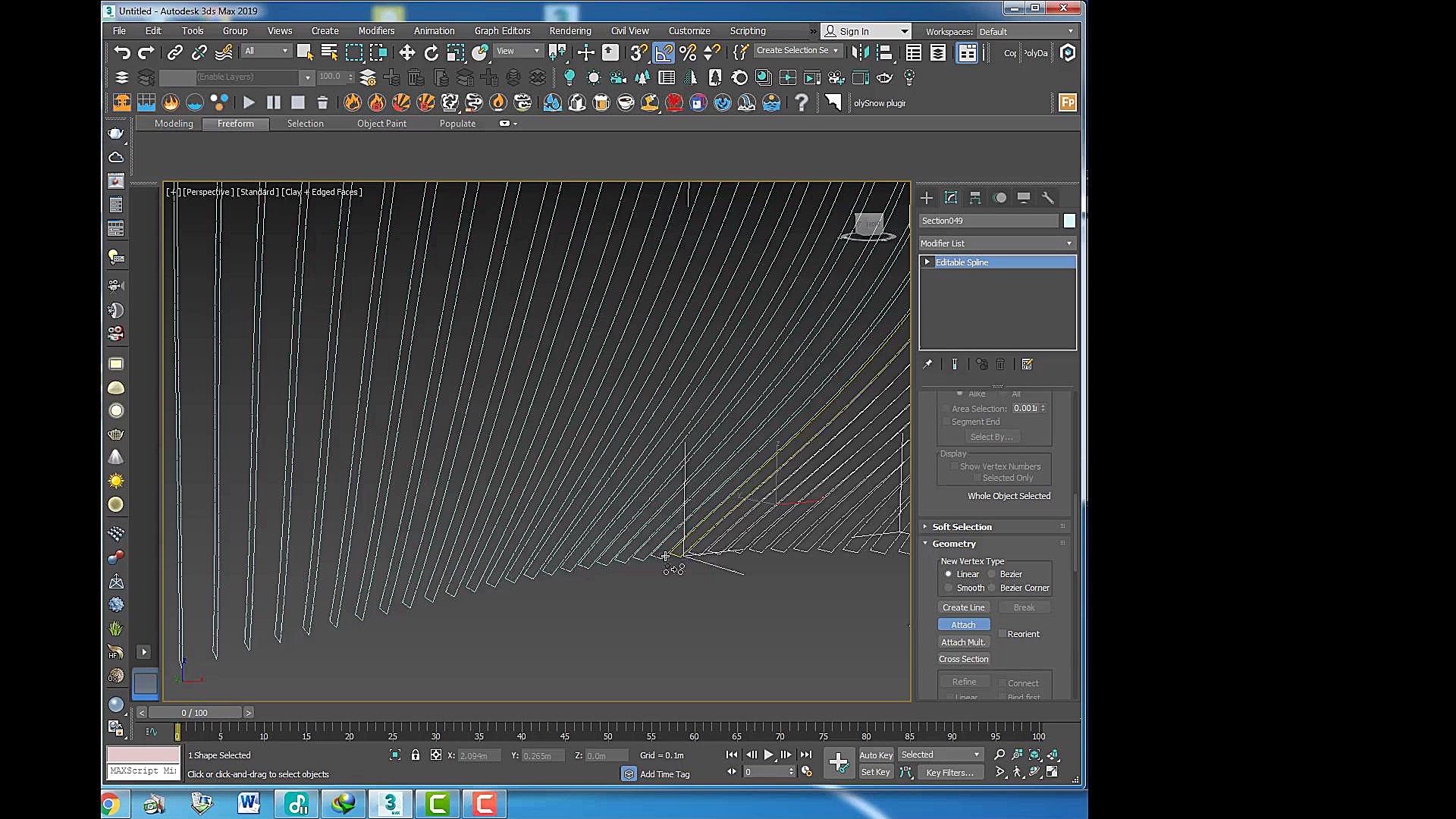 آموزش پوسته برای دیوار منحنی د...