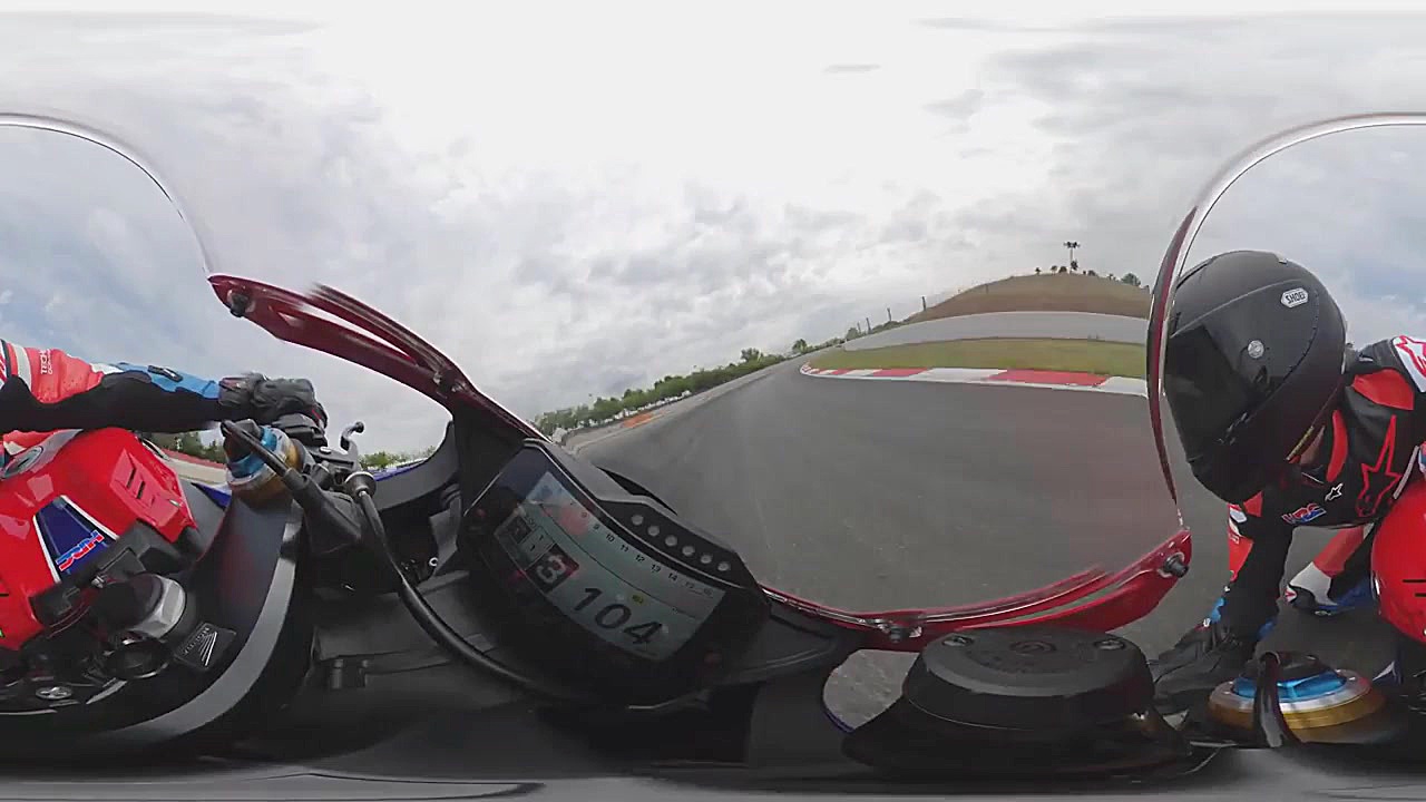 یک دور با مارک مارکز و هوندا C...