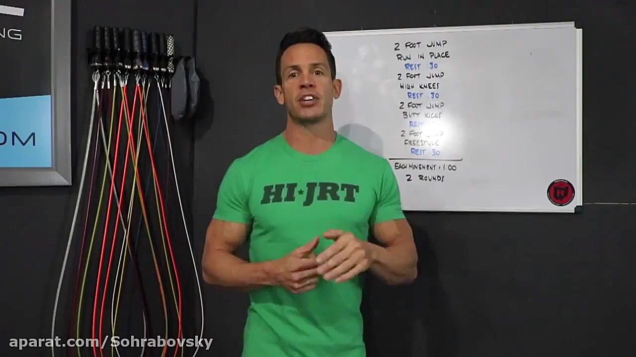 تمرین طناب برای ورزشکاران استق...